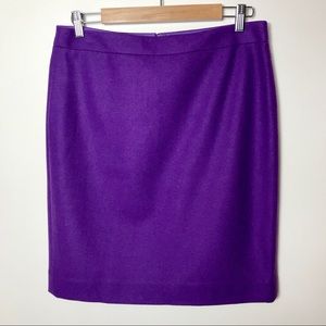J. Crew The Pencil Skirt Wool Lined EUC